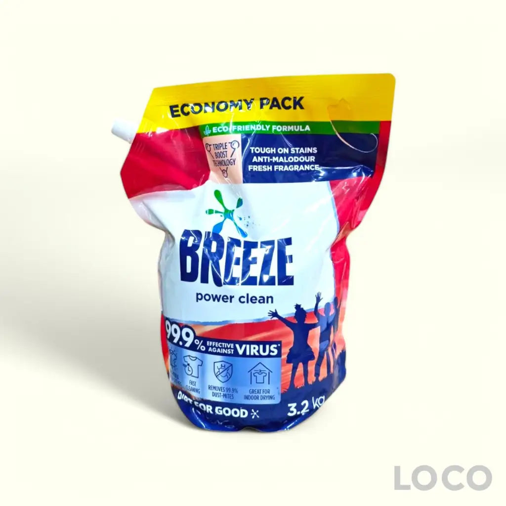 Breeze Liquid Big Refill 3.2kg - Power Clean 3.2kg - Laundry