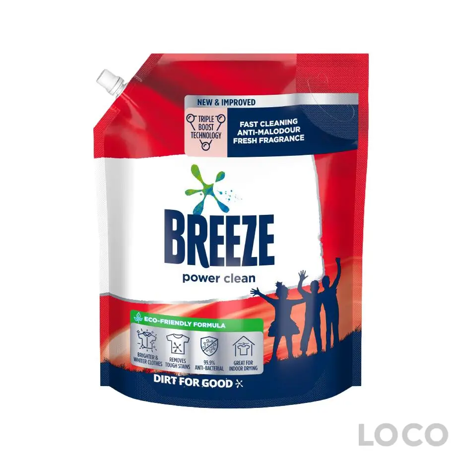 Breeze Liquid Power Clean Big Refill 3.2kg - Laundry