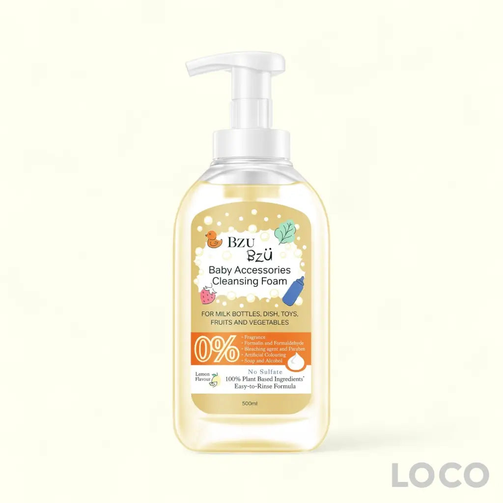 BzuBzu Baby Accessories Cleansing Foam 500ML - Lemon