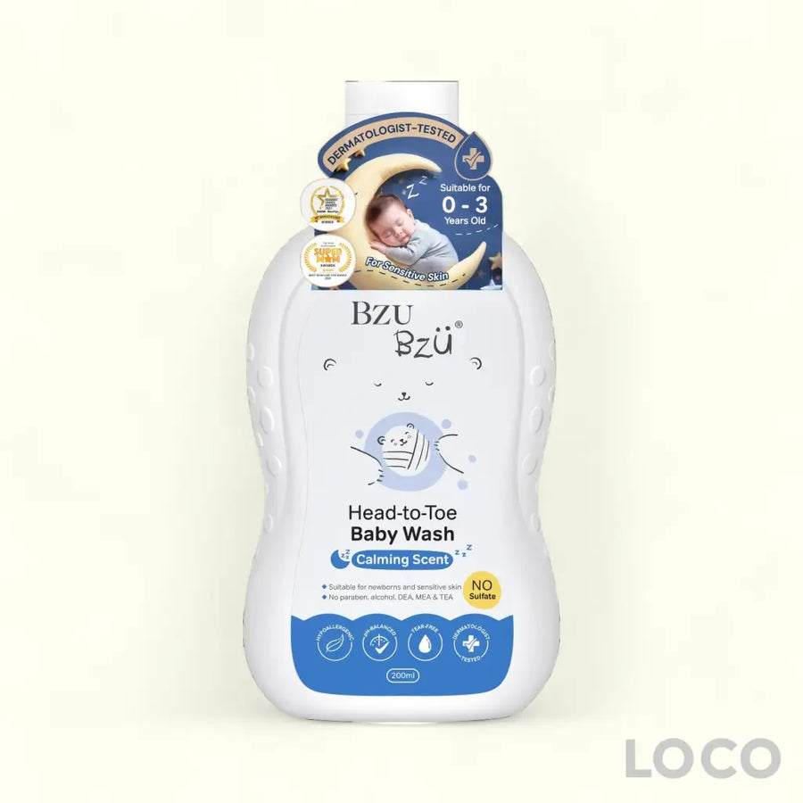BzuBzu Baby Head-to-Toe Wash 200ml - Calming