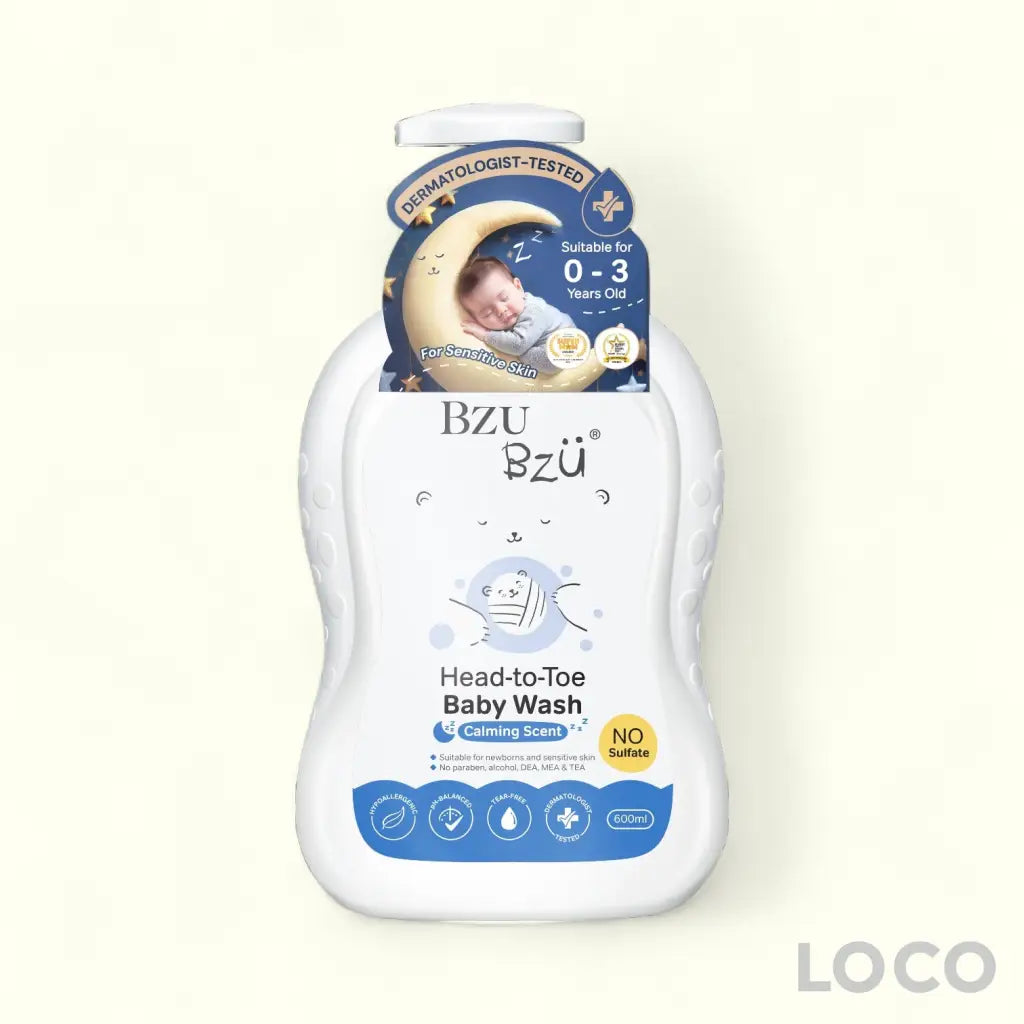 BzuBzu Baby Head-to-Toe Wash 600ml - Calming