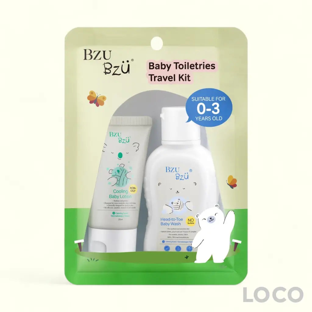 BzuBzu Baby Travel Kit Head-to-Toe 50ml + Lotion 25ml