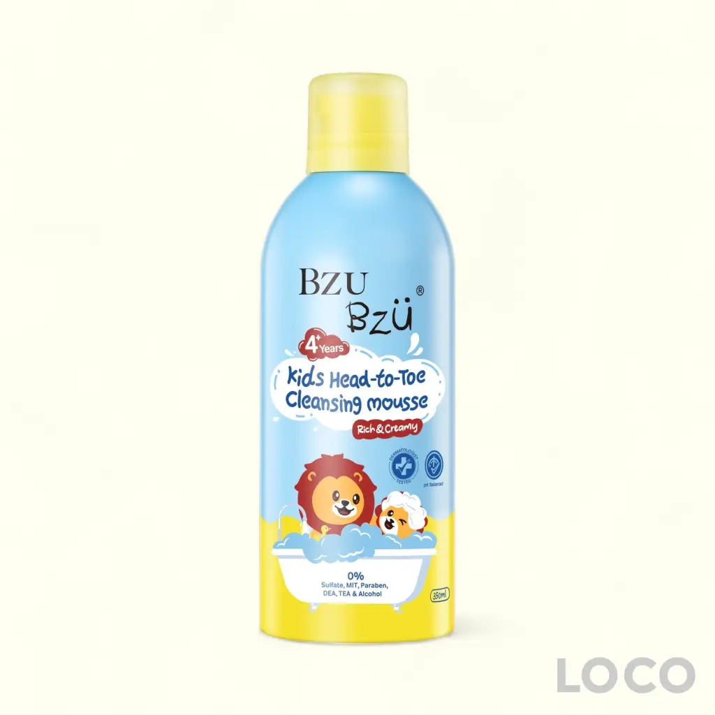 BzuBzu Kids Head-to-Toe Cleansing Mousse 350ml