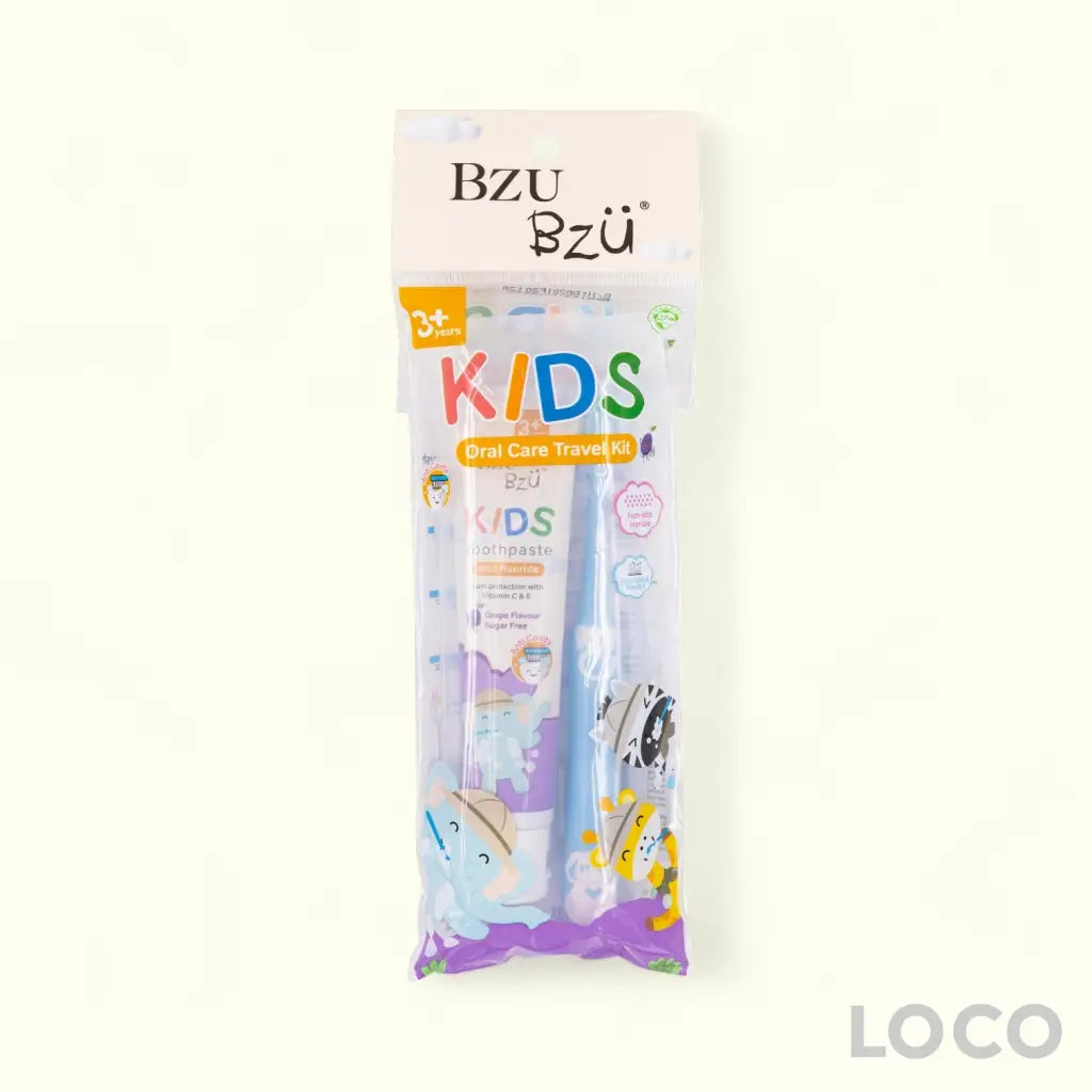 BzuBzu Kids Oral Care Travel Kit - Grape