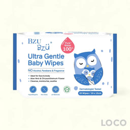 BzuBzu Ultra Gentle Baby Wipes 30 Wipes