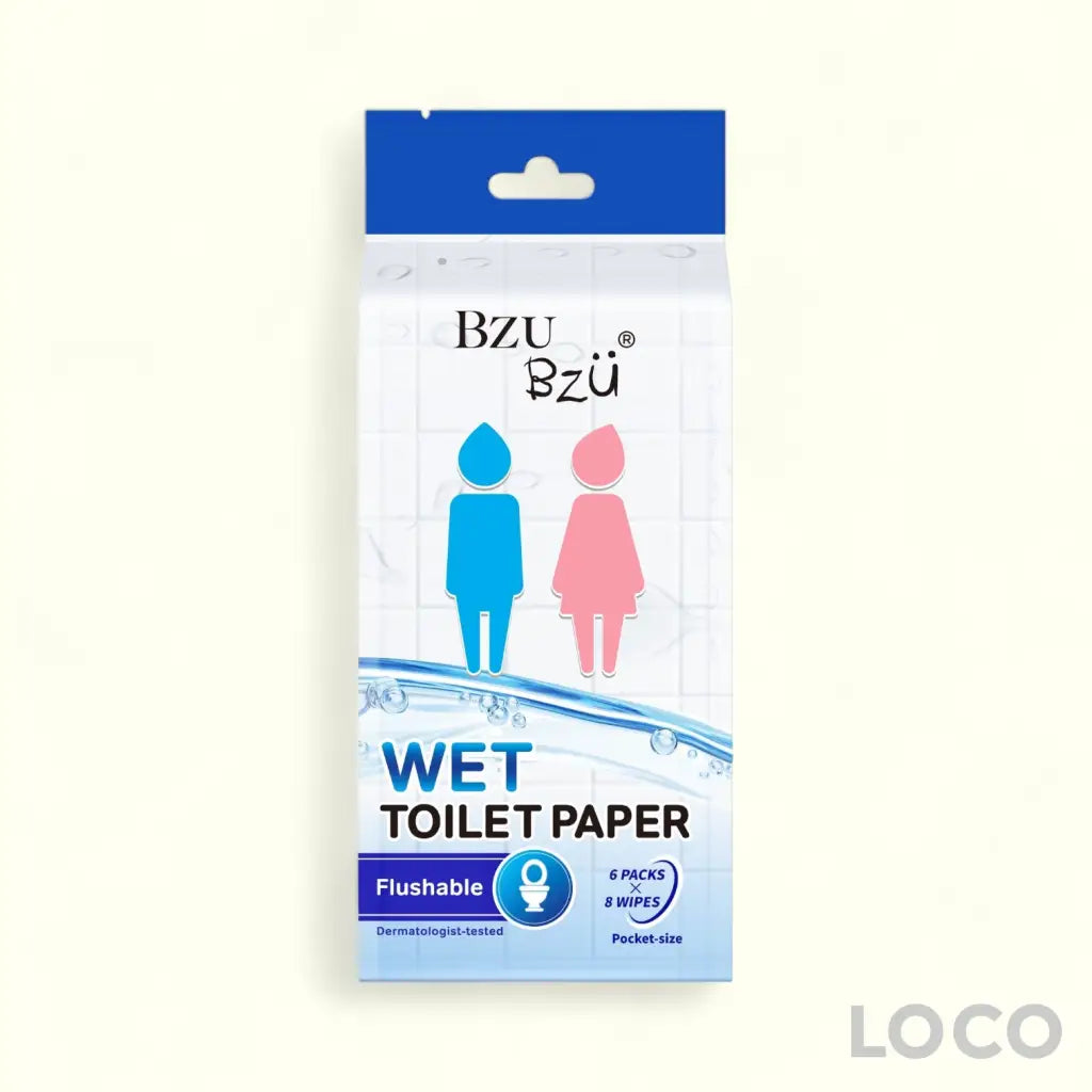 BzuBzu Wet Toilet Paper 8pcs x 6 Pack