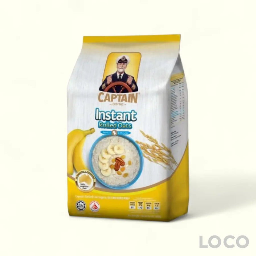 Captain Oats Foil Pack 800g - Instant Rolled Oats 800g