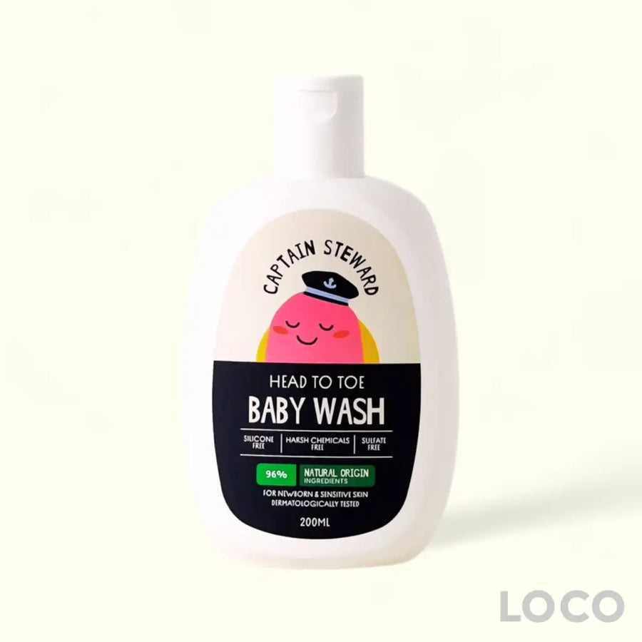 Captain Steward Baby Wash Head to Toe 200ml