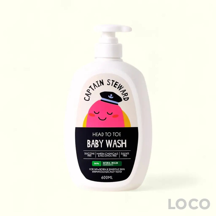 Captain Steward Baby Wash Head to Toe 600ml