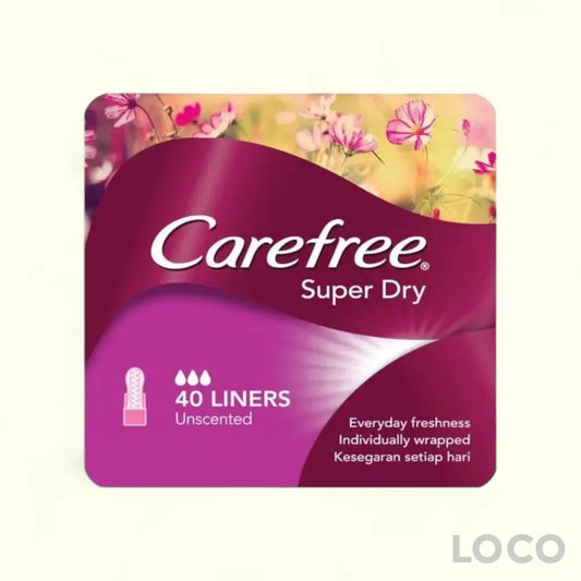Carefree Pantyliners Super Dry 40S