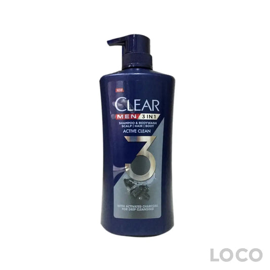 Clear Men 3In1 Active Clean 618ml - Hair Care