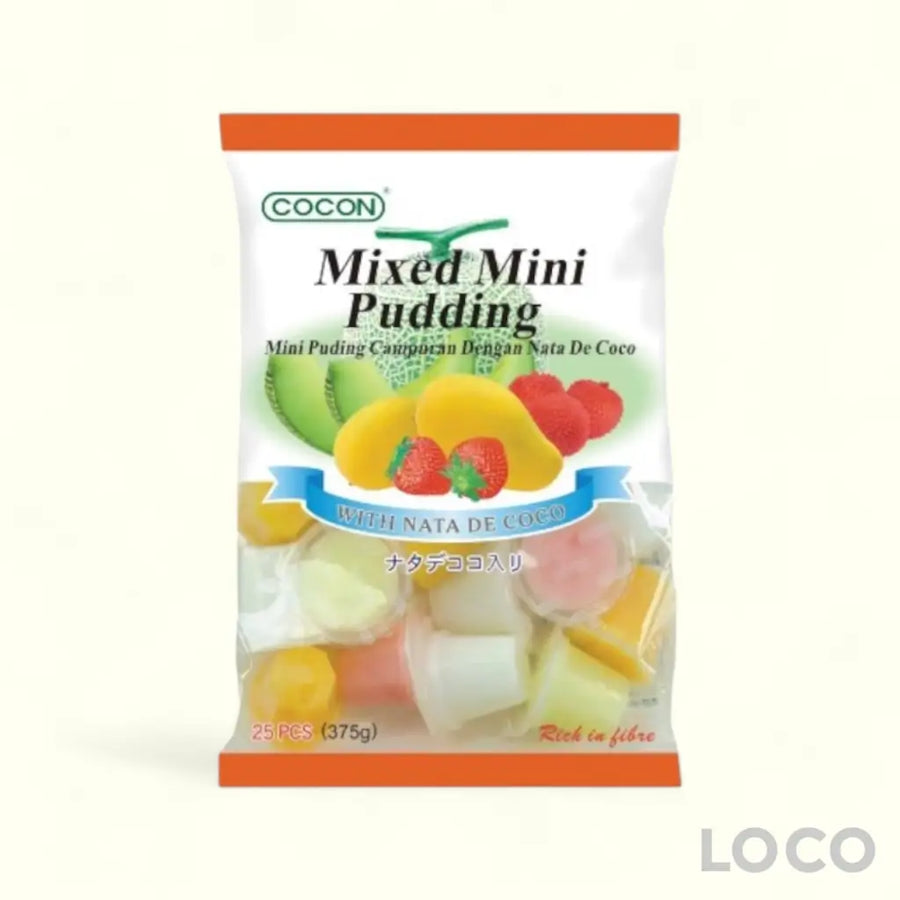 Cocon Mini Nata Decoco Pudding Mixed 15g x 25s