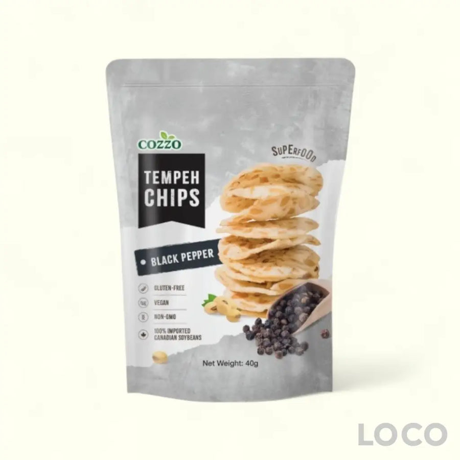Cozzo Tempeh Chips 40g - Black Pepper 40g