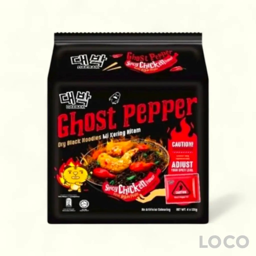 Daebak Pack Ramyeon Ghost Pepper Pack of 4 - Spicy Chicken