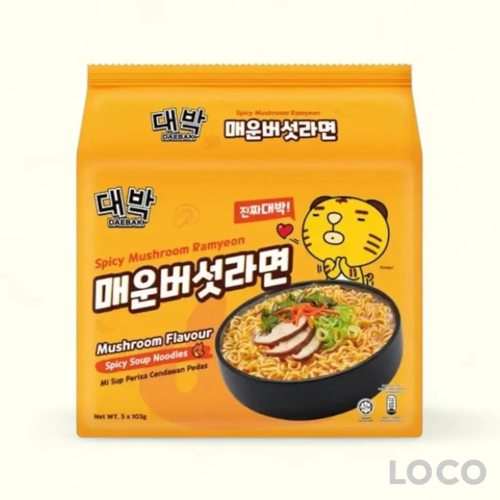 Daebak Pack Ramyeon Pack of 5 - Mushroom 103gx5