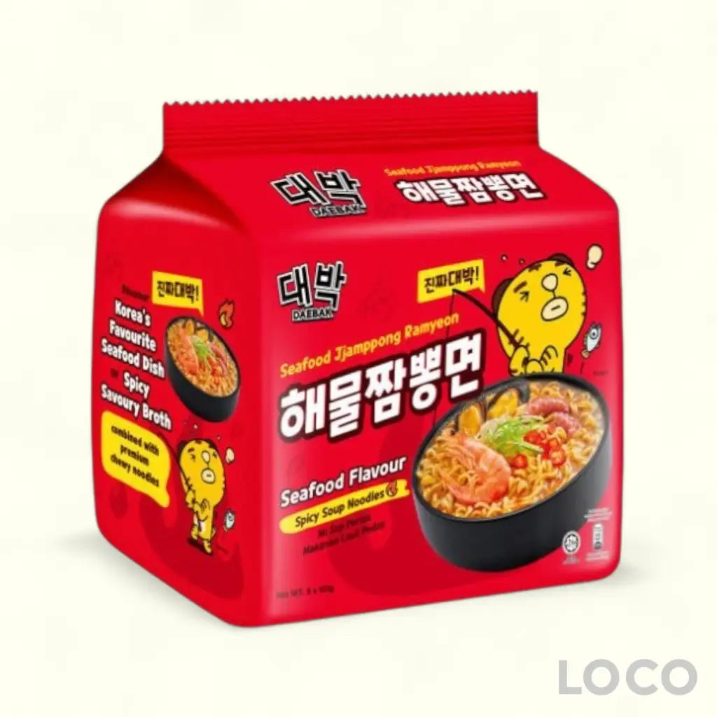 Daebak Pack Ramyeon Pack of 5 - Seafood 101gx5