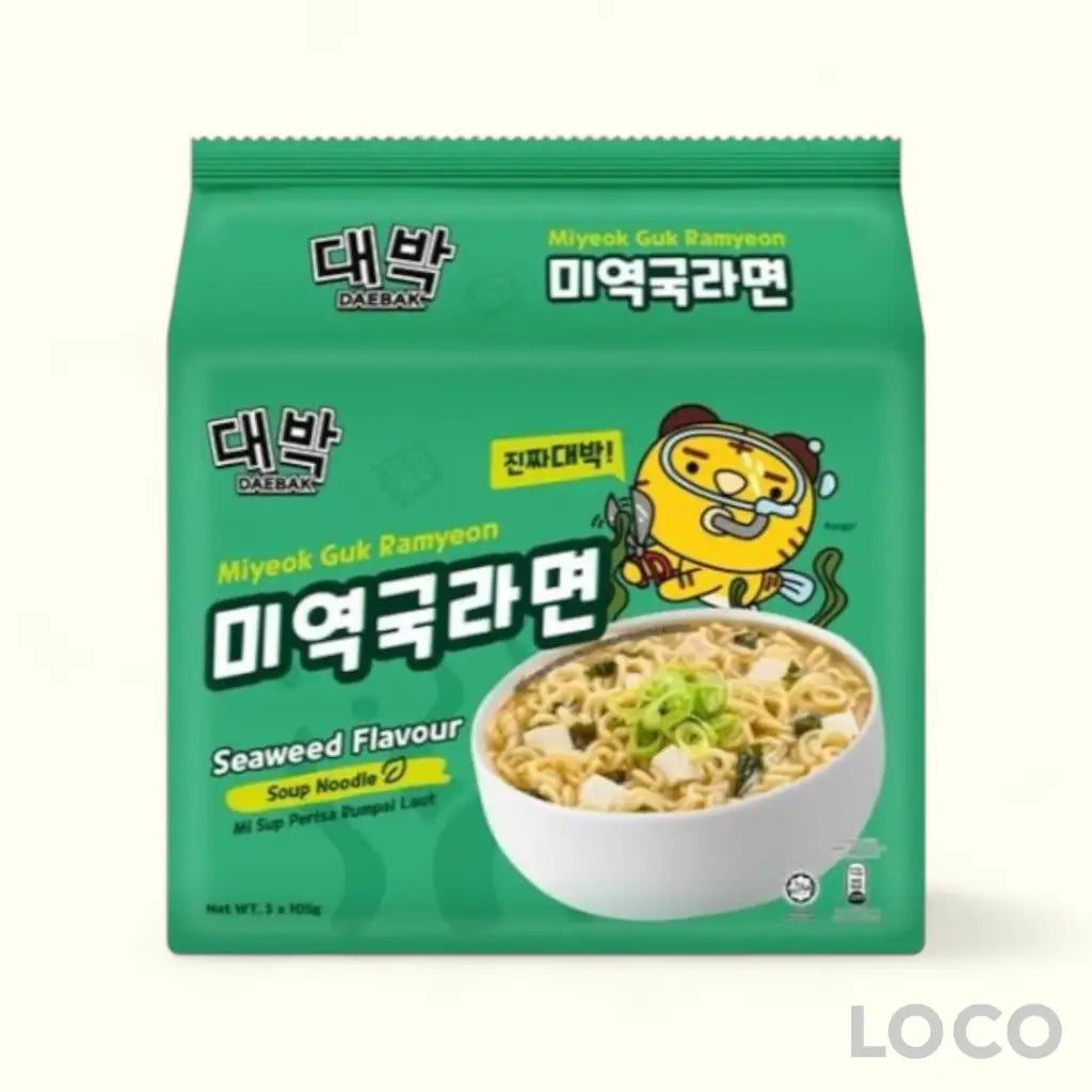 Daebak Pack Ramyeon Pack of 5 - Seaweed 105gx5