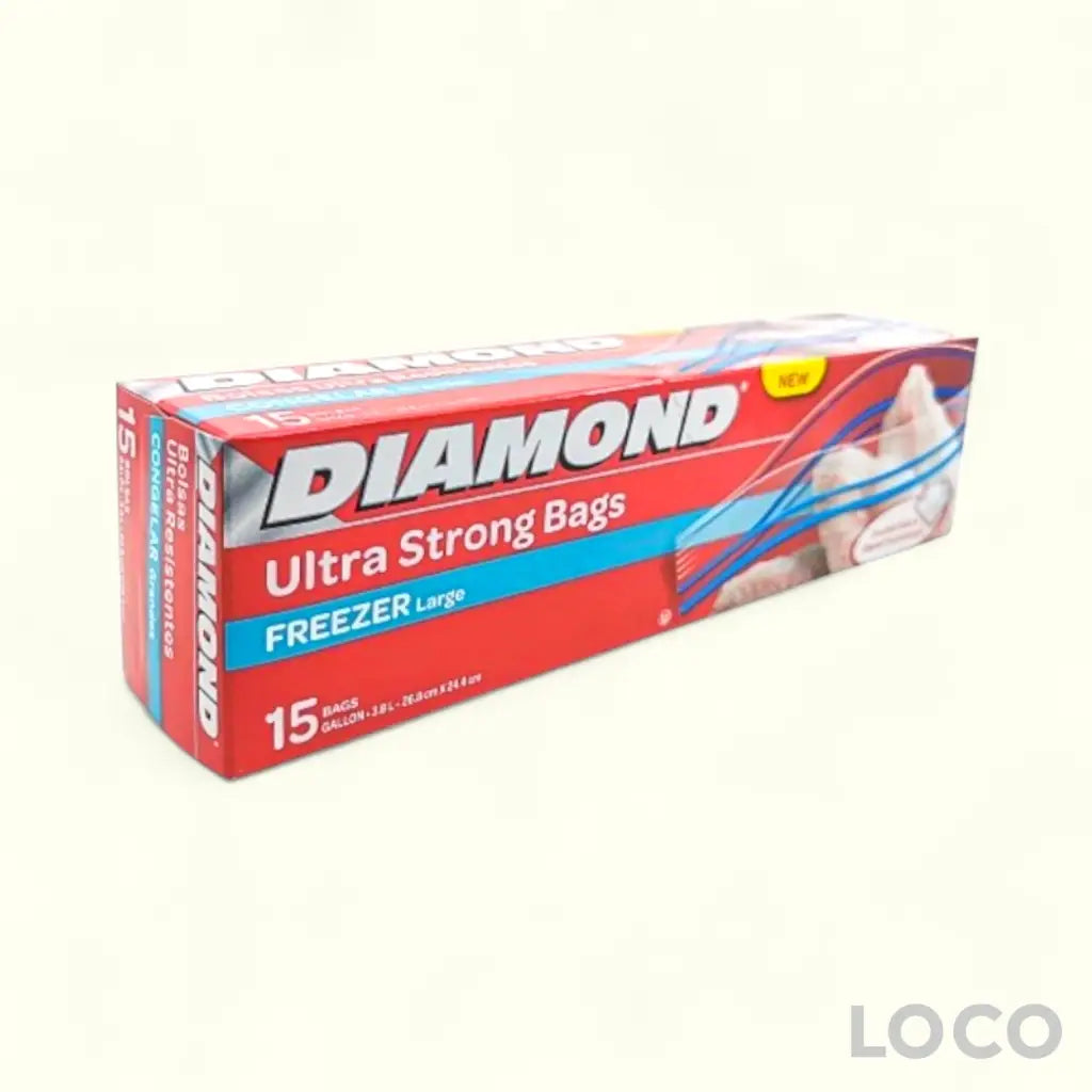 Diamond Zipper Freezer Bag 15s XL