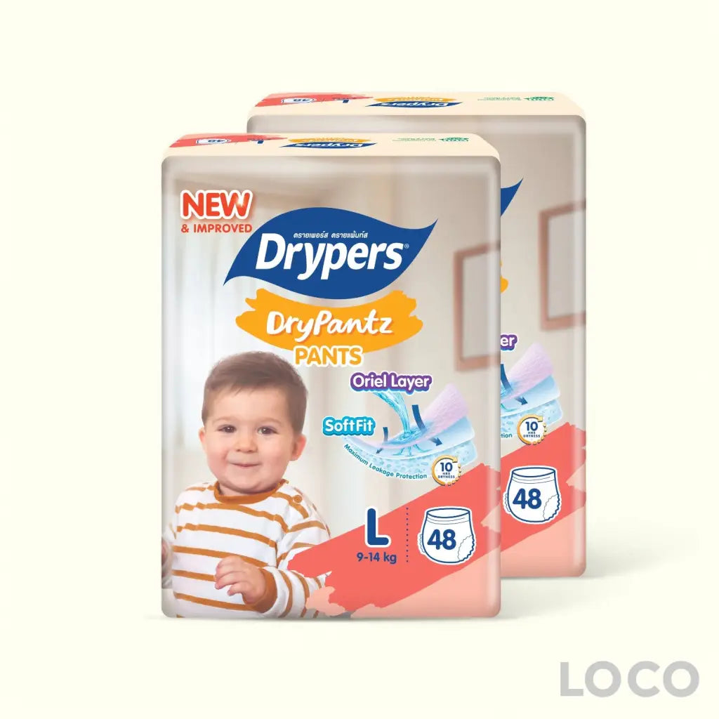 Dryper Drypantz Mega Twin Pack - L48 X 2 - Baby Diapers
