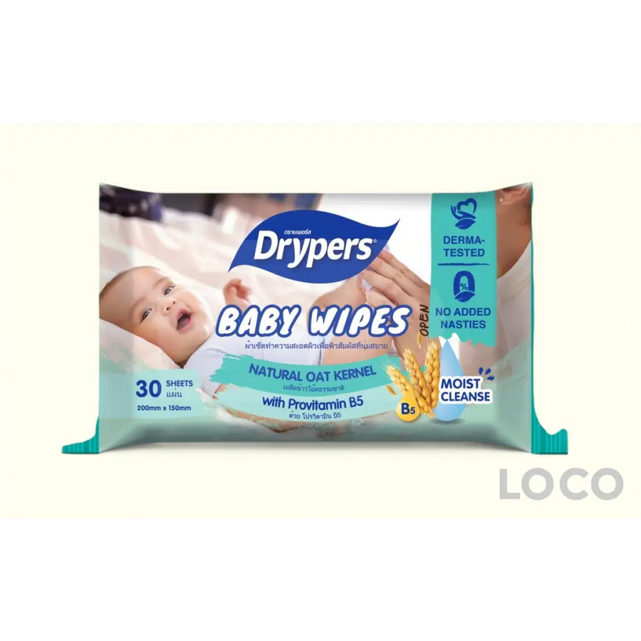 Drypers Baby Wipes 30s - Regular - Baby Care