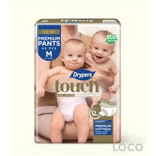 Drypers Touch Pants Mega Pack - M 44 - Baby Diapers