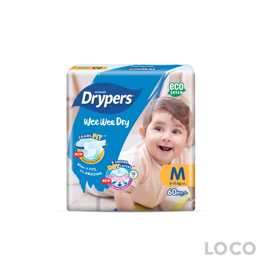 Drypers Wee Wee Dry Mega M60s - Baby Care