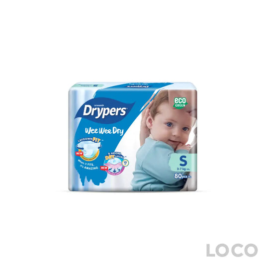 Drypers Wee Wee Dry Mega S80s - Baby Care