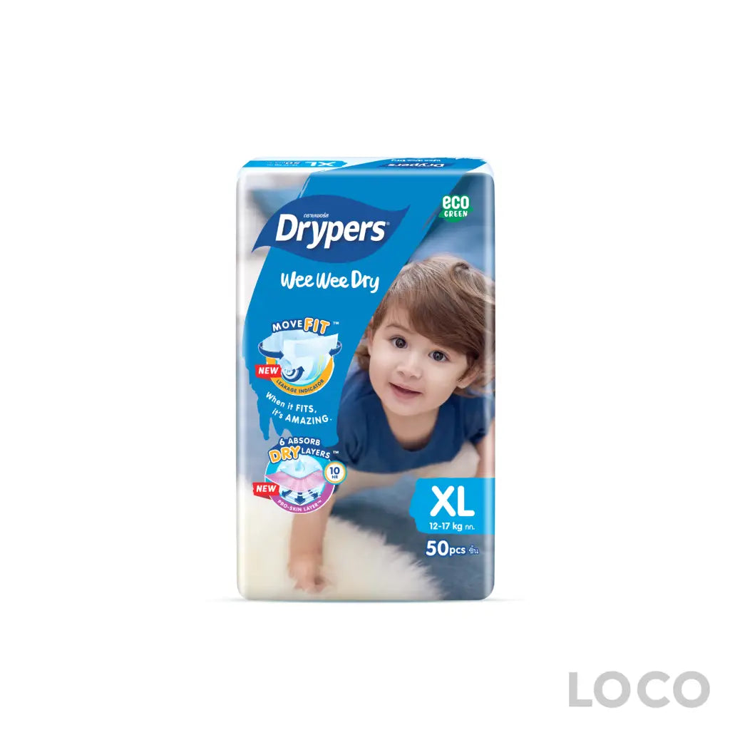 Drypers Wee Wee Dry Mega XL50s - Baby Care