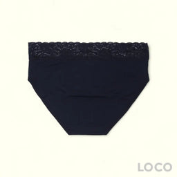 Enya Lace Cotton Panties - XS
