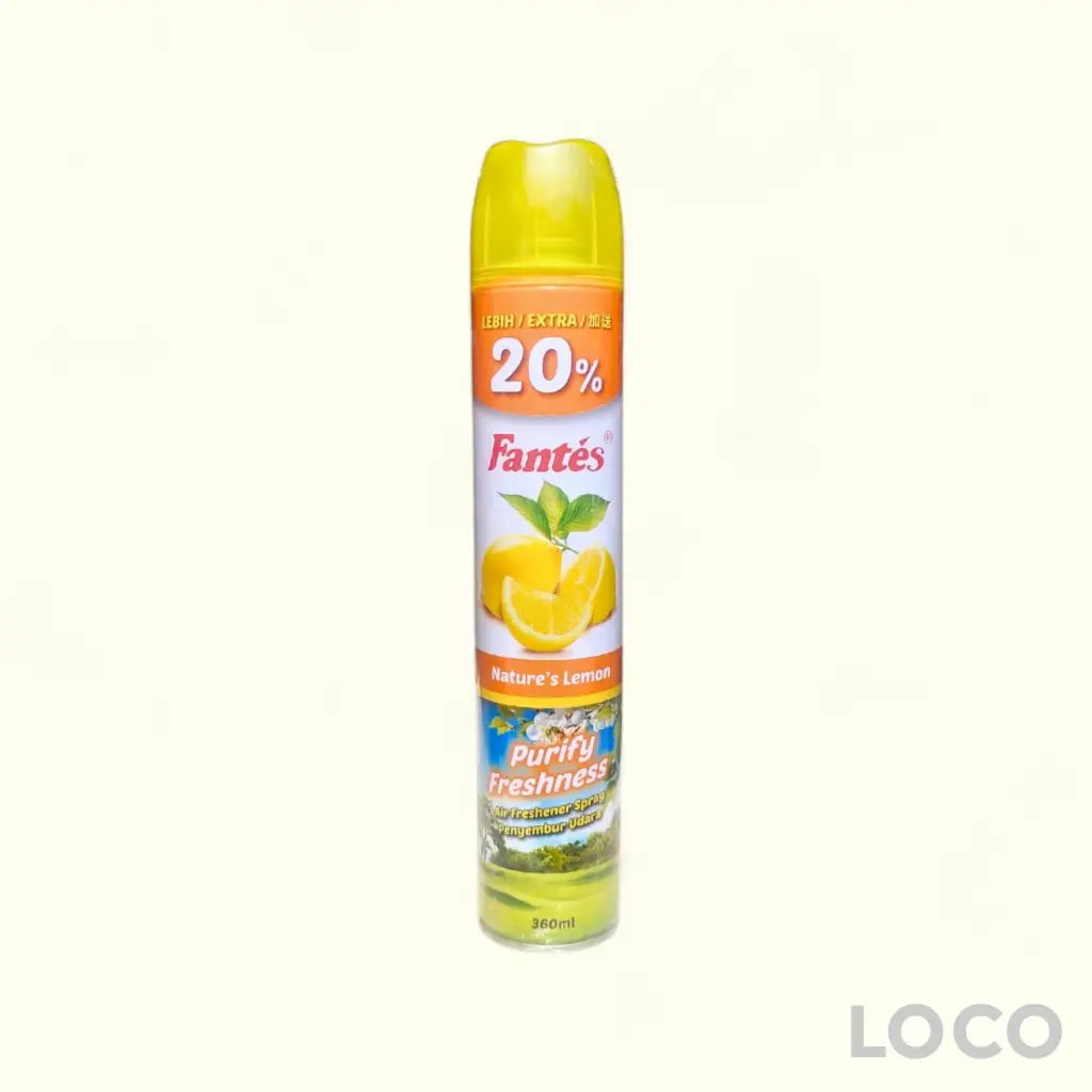 Fantes Air Freshener Spray 300ML + 20% - Lemon