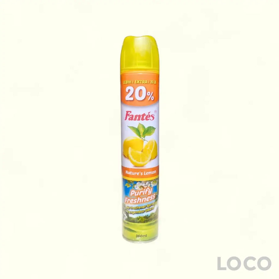 Fantes Air Freshener Spray 300ML + 20% - Lemon