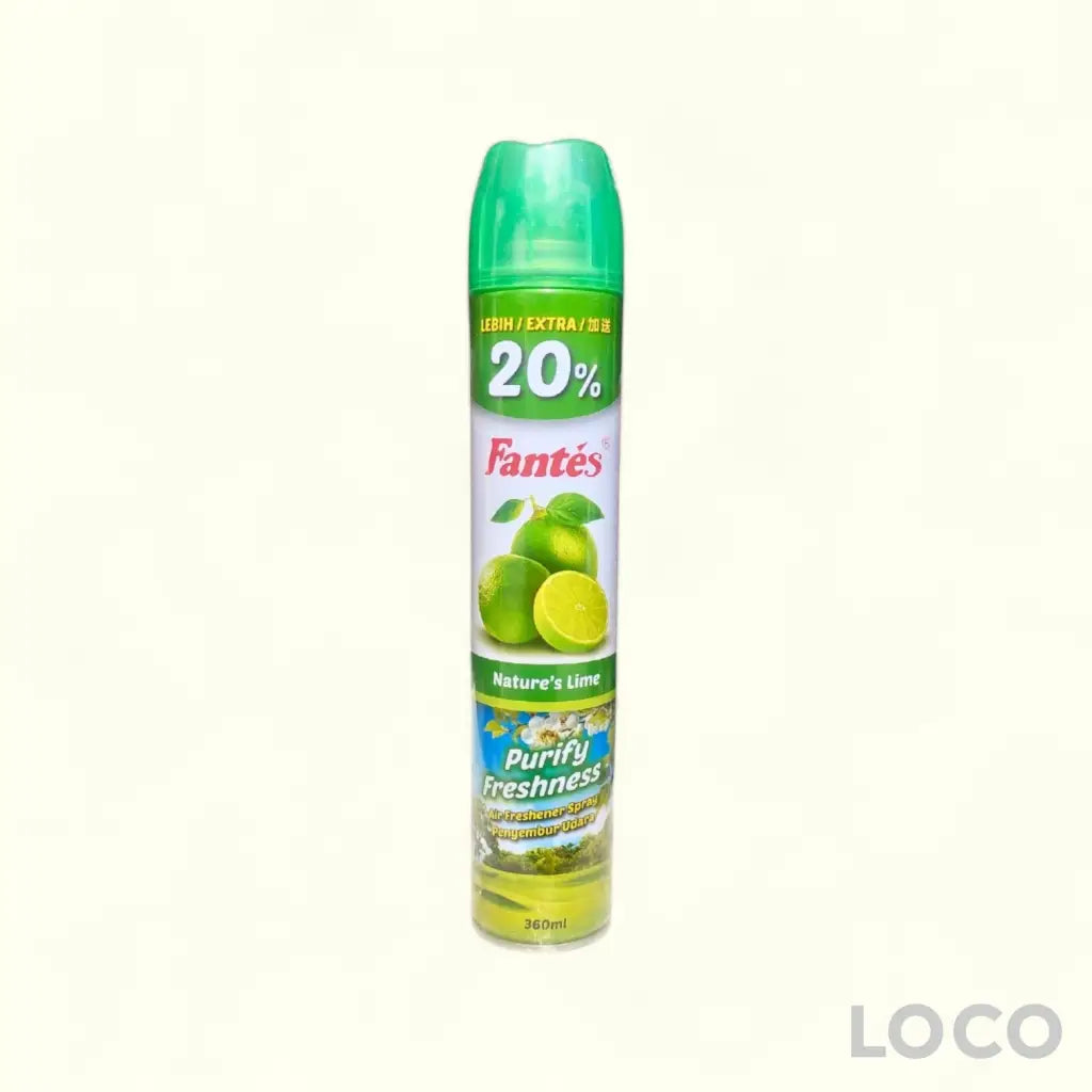 Fantes Air Freshener Spray 300ML + 20% - Lime
