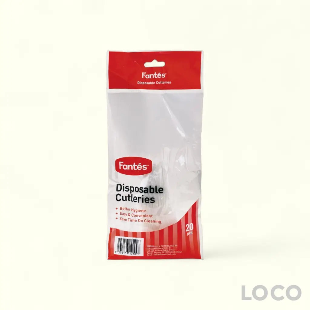 Fantes Disposable Cutleries 20S - Chinese Spoon
