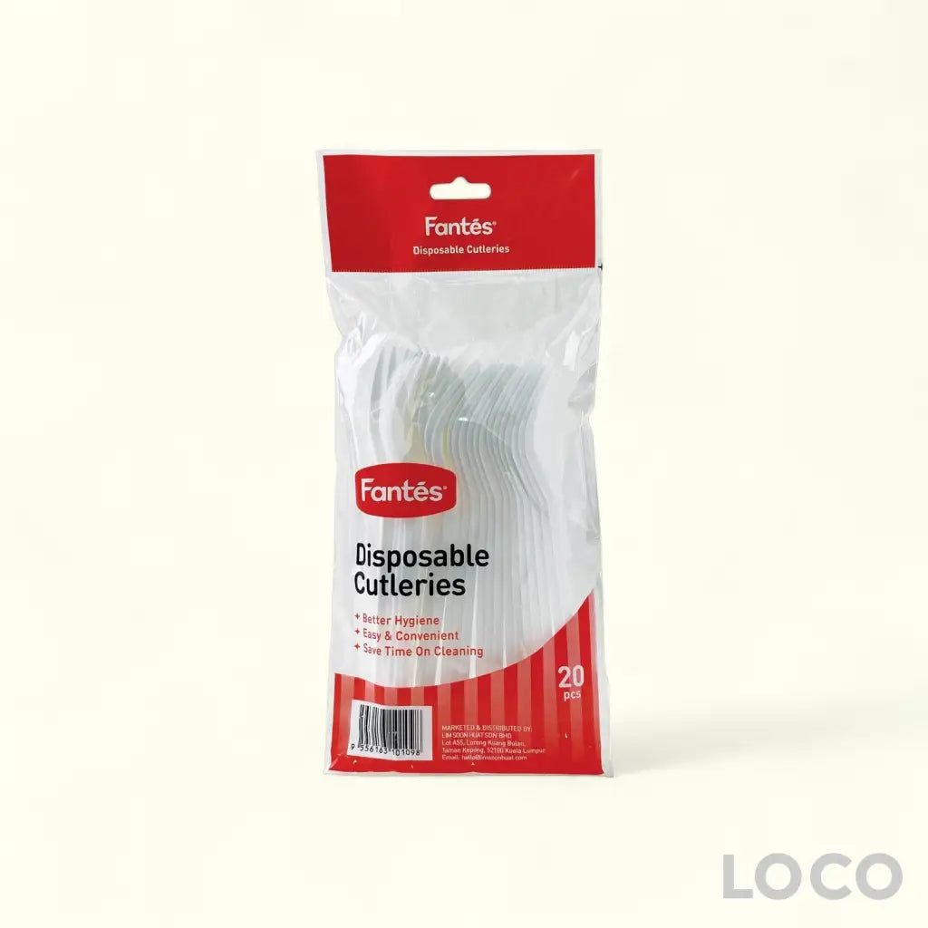 Fantes Disposable Cutleries 20S - Fork
