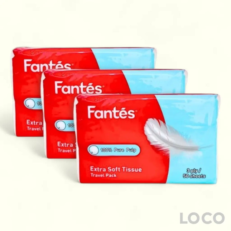 Fantes Facial Tissue Travel Pack 3x50S