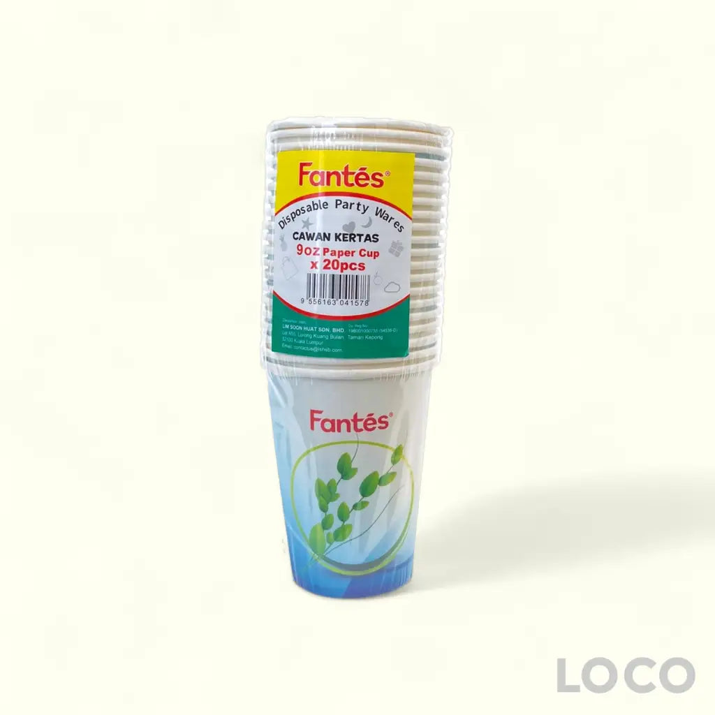 Fantes Paper Cup 9oz x 20S