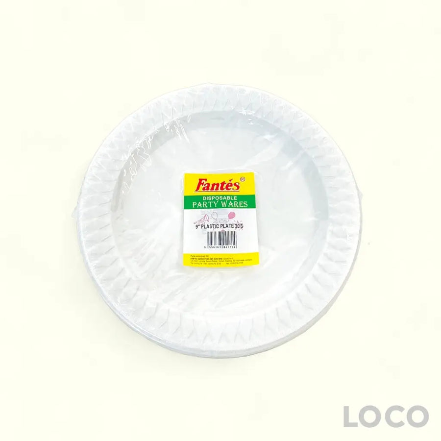 Fantes Plastic Plate 9inch x 20S