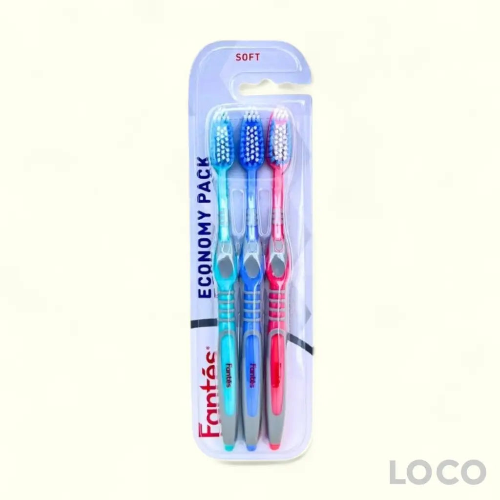 Fantes Toothbrush Economy Value Pack 3s - Medium