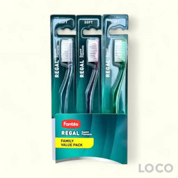 Fantes Toothbrush Regal Value Pack 3s - Medium