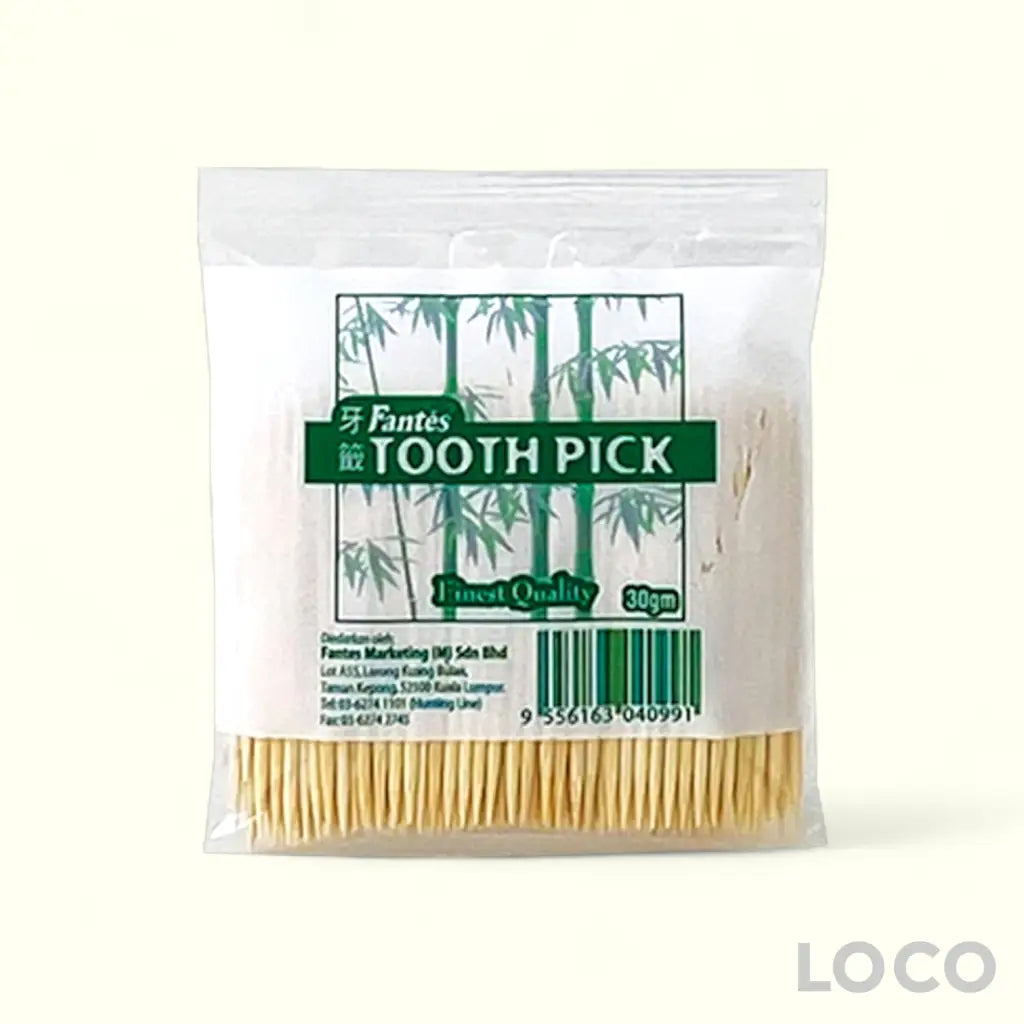Fantes Toothpick Bamboo 30G Bag