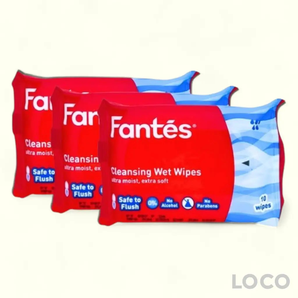 Fantes Wet Wipes 3x10s - Flushable
