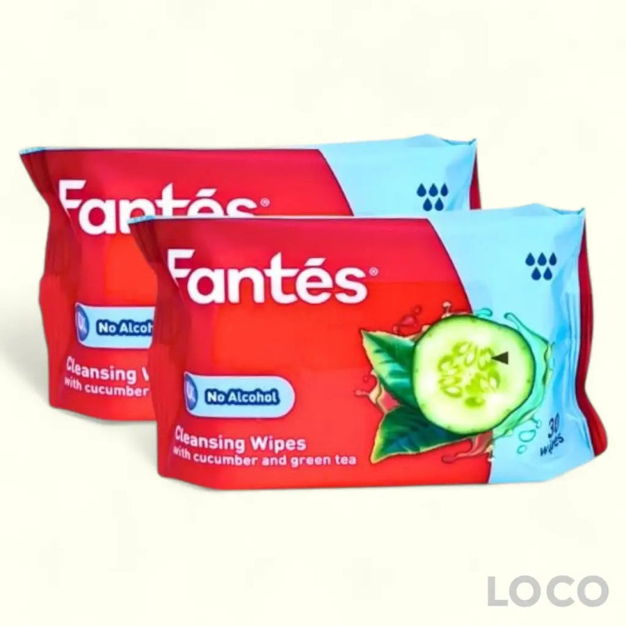 Fantes Wipes 2x30s Cucumber & Green Tea