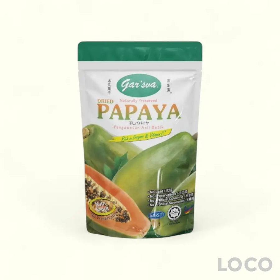 Gars Dried Papaya Bag 60g