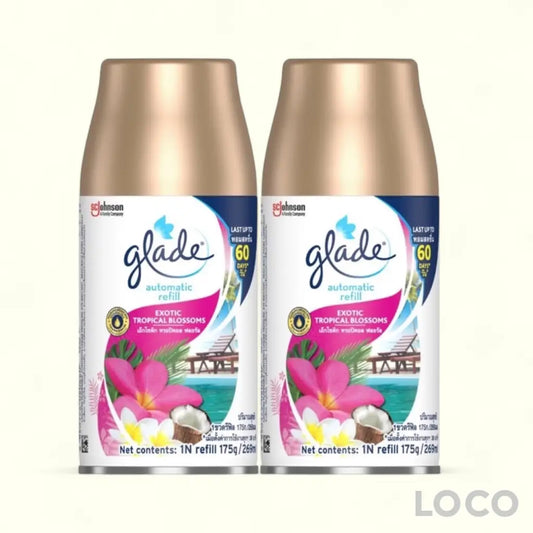 Glade Auto Spray Refill Twin Pack 252mlx2 - Tropical Blossom