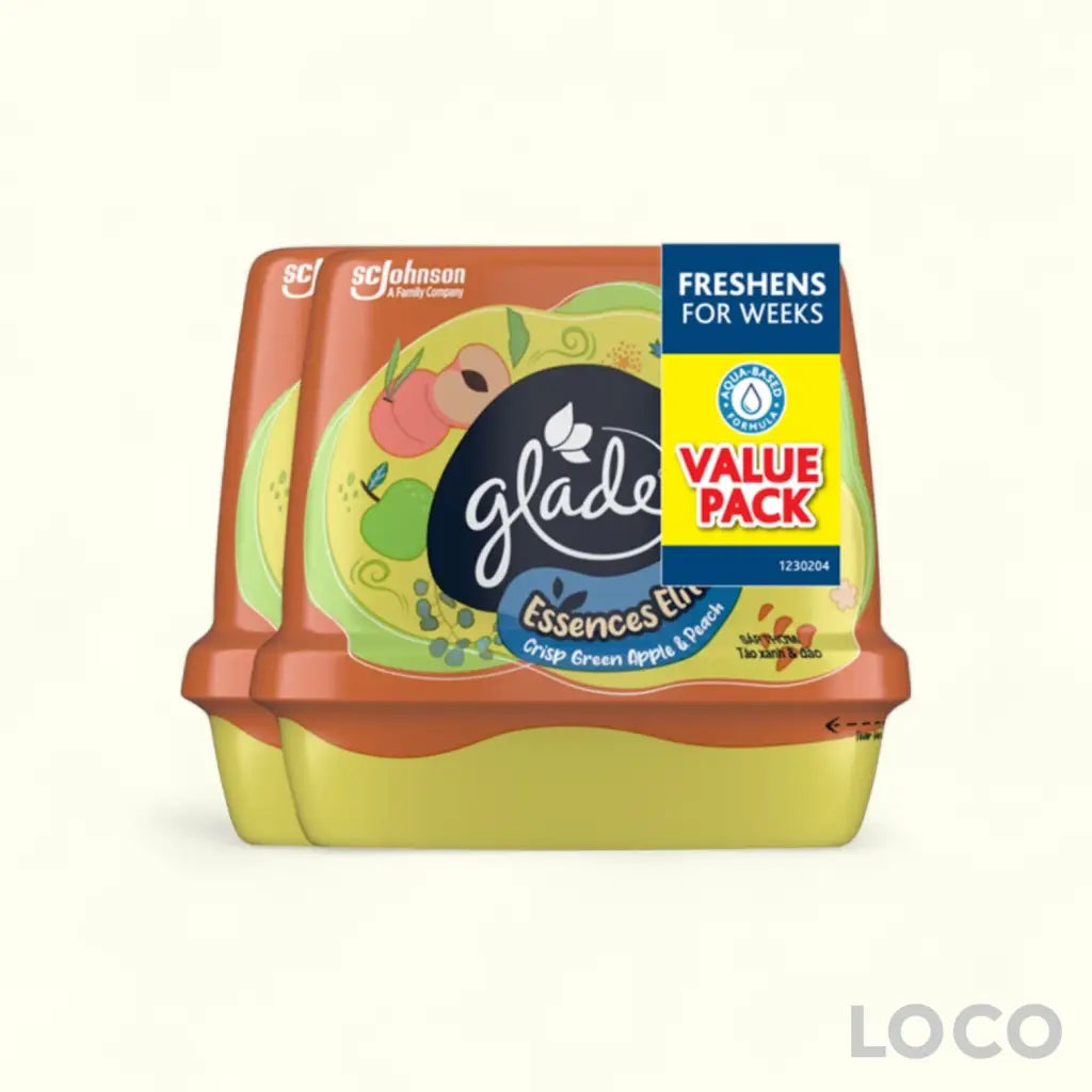 Glade Scented Gel Essence Elite Twin Pack 180GX2 - Green