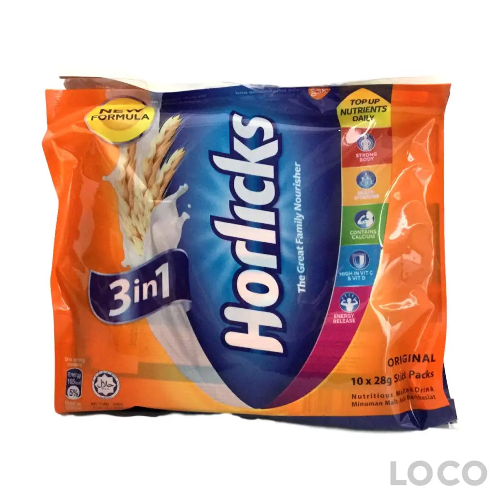 Horlicks 3In1 Original Powder10X28G - Beverages