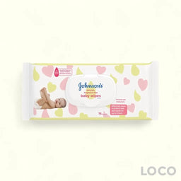 Johnsons Baby Skincare Wipes 75S - Unscented 75s