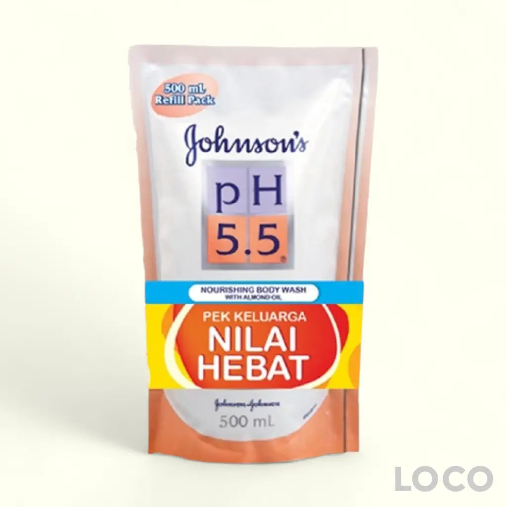 Johnsons PH5.5 Body Wash 500mlx2 Refill - Almond Oil 500mlx2