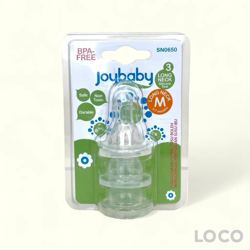 Joybaby Silicone Teat Neck 3s Long - M