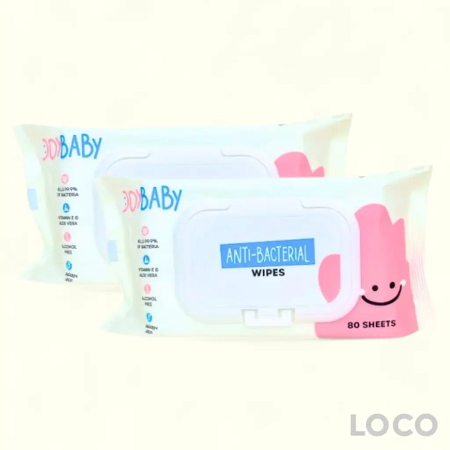 Joybaby Wet Wipes 80s x 2 Antibacterial